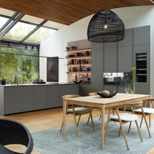 Vista general de cocina completa