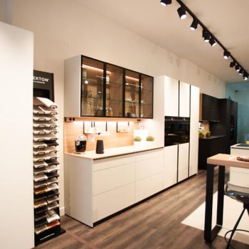 Vista de una de las cocinas de la exposición