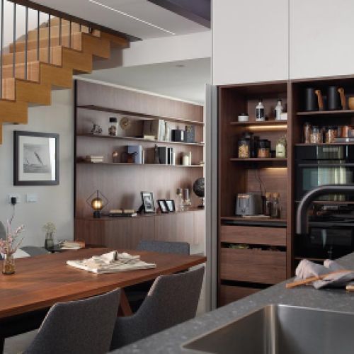 Armario de cocina en combinación con cocina anterior